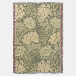 William Morris Chrysanthemum Sage Flower Filt