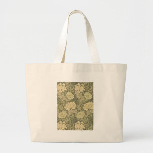 William Morris Chrysanthemum Sage Flower Jumbo Tygkasse