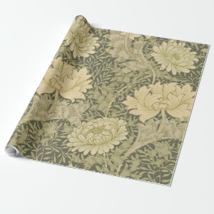 William Morris Chrysanthemum Sage Flower Presentpapper