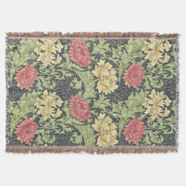 William Morris Chrysanthemum Vintage Blommigt Art Mysfilt