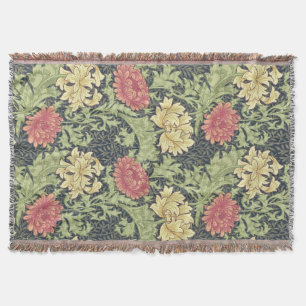 William Morris Chrysanthemum Vintage Blommigt Art Mysfilt