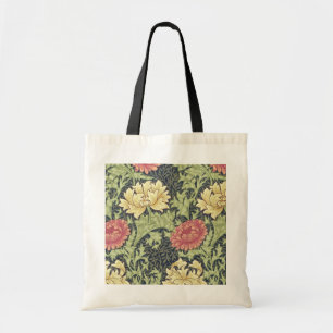 William Morris Chrysanthemum Vintage Blommigt Art Tygkasse