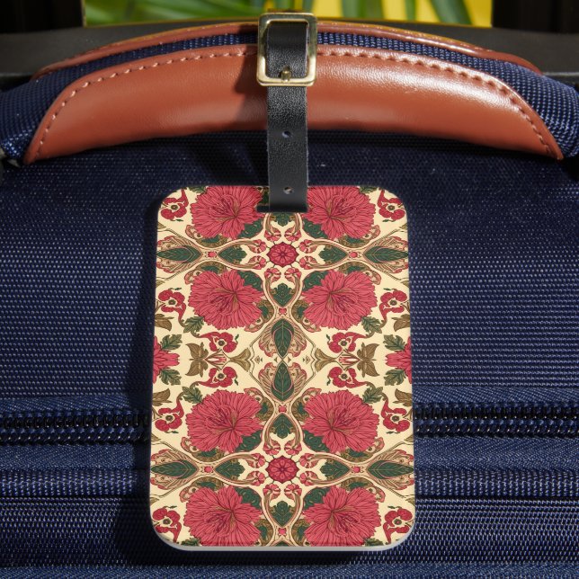  William Morris Chrysanthemums Art Nouveau blomste Bagagebricka (Framsida Insitu 2)
