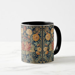  William Morris Chrysanthemums Floral Art Nouveau  Mugg