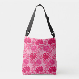 William Morris Chrysanthemums, Fuchsia Rosa Axelväska