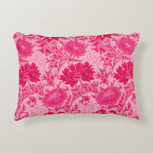 William Morris Chrysanthemums, Fuchsia Rosa Prydnadskudde