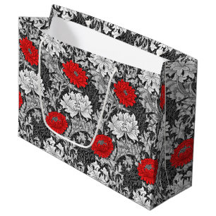 William Morris Chrysanthemums, Grått and Red