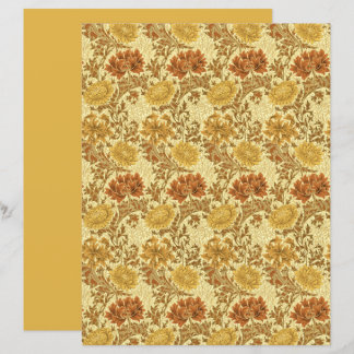 William Morris Chrysanthemums, Mustard Guld