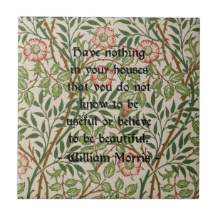 William Morris citationstecken Kakelplatta