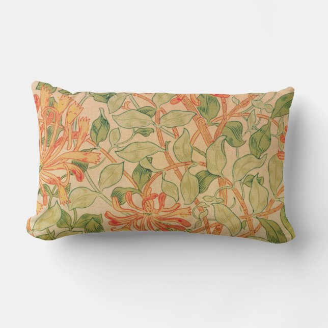 William Morris Classic Blommigt Lumbarkudde (Framsida)