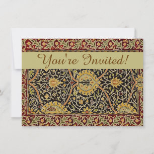 William Morris Classic Carpet Art Print Design Inbjudningar