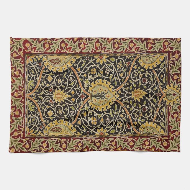 William Morris Classic Carpet Art Print Design Kökshandduk (Horisontell)