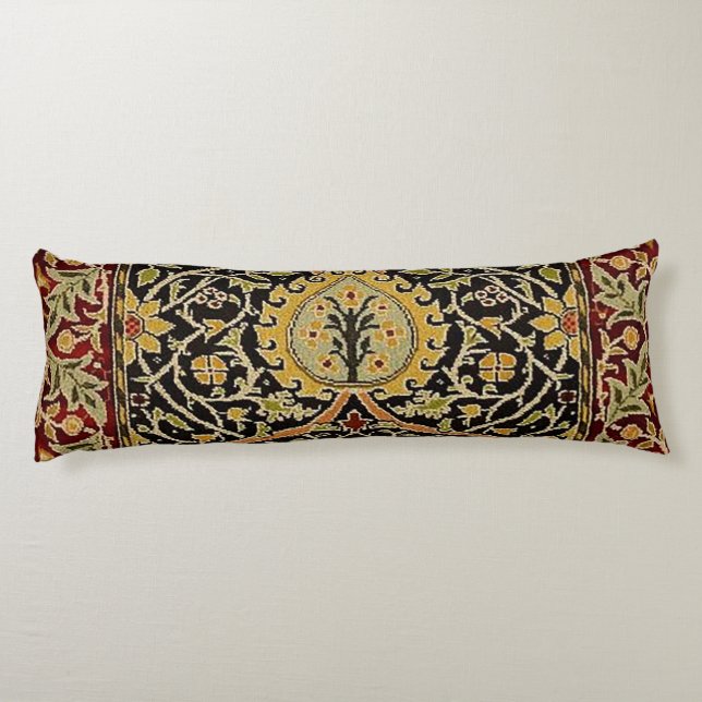 William Morris Classic Carpet Art Print Design Kroppskudde (Baksidan)