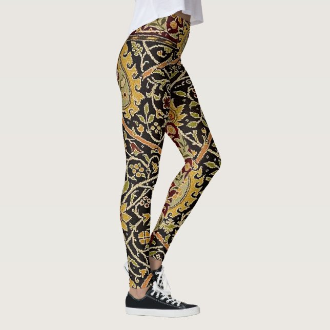 William Morris Classic Carpet Art Print Design Leggings (Höger)