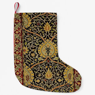 William Morris Classic Carpet Art Print Design Liten Julstrumpa