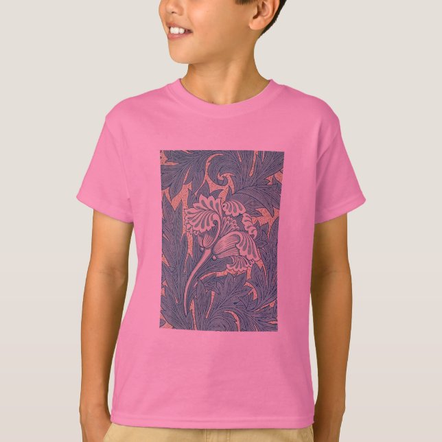 William Morris Classic Tulip Blue Blommigt Tröja (Framsida)