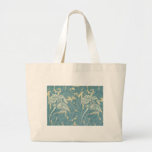 William Morris Classic Tulpan Blå Blommig Jumbo Tygkasse