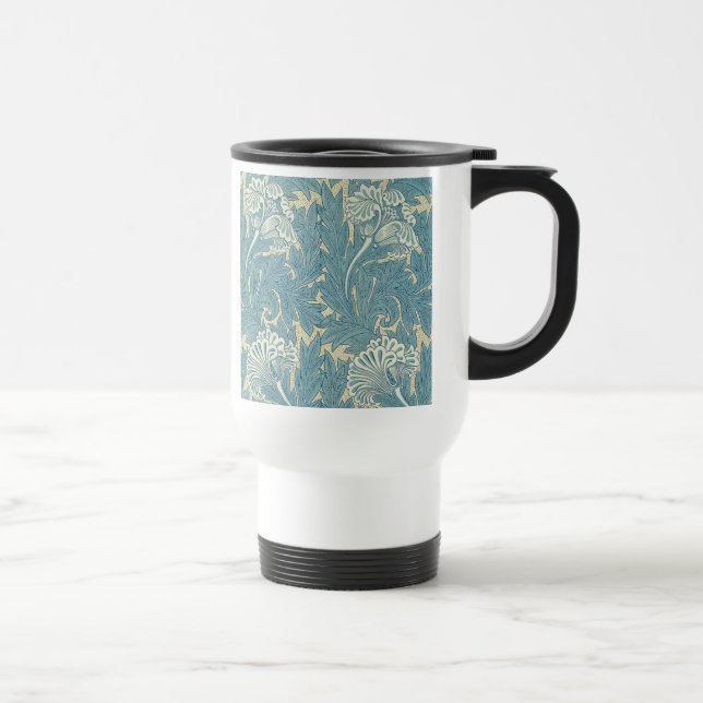 William Morris Classic Tulpan Blå Blommig Resemugg (Höger)