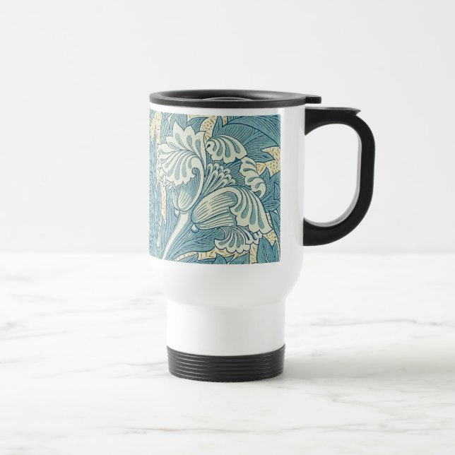 William Morris Classic Tulpan Blå Blommig Resemugg (Höger)