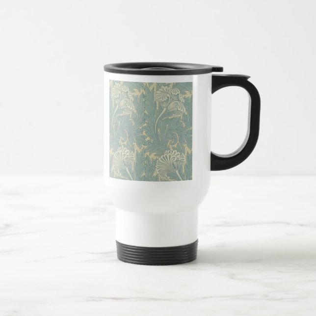 William Morris Classic Tulpan Blå Blommig Resemugg (Höger)