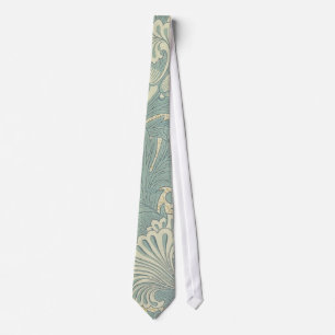 William Morris Classic Tulpan Blå Blommig Slips
