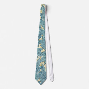 William Morris Classic Tulpan Blå Blommig Slips