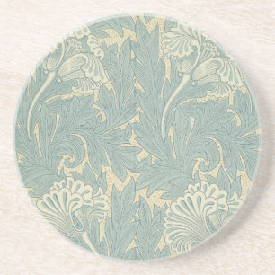 William Morris Classic Tulpan Blå Blommig Underlägg Sandsten