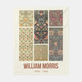 William Morris Collected Art Mönster Collage Fleecefilt