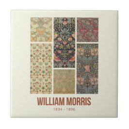 William Morris Collected Art Mönster Collage Kakelplatta