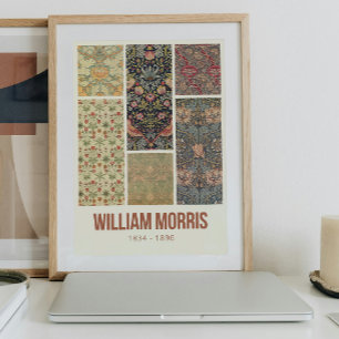 William Morris Collected Art Mönster Collage Poster