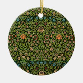 William Morris - Columbine, dark green, Julgransprydnad Keramik
