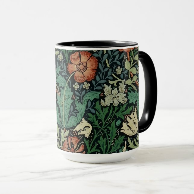 William Morris Compton blom- art nouveaumönster Mugg (Framsida höger)