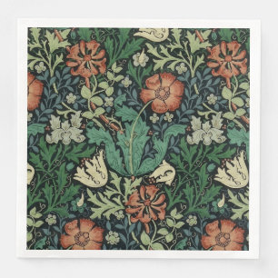 William Morris Compton blom- art nouveaumönster Pappersservett