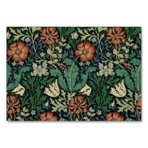William Morris Compton Blommigt Art nouveau Mönste Bordsnummer