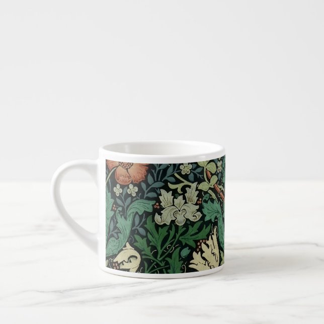 William Morris Compton Blommigt Art nouveau Mönste Espressomugg (Vänster)