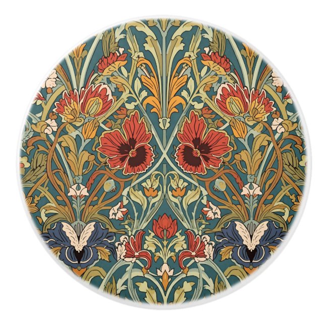 William Morris Compton Blommigt Art nouveau Mönste Knopp (Framsidan)