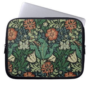 William Morris Compton Blommigt Art nouveau Mönste Laptop Fodral