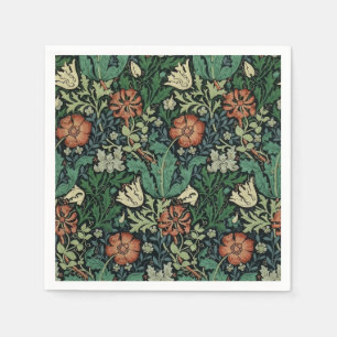 William Morris Compton Blommigt Art nouveau Mönste Pappersservett