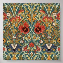 William Morris Compton Blommigt Art nouveau Mönste