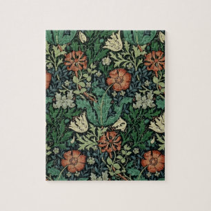 William Morris Compton Blommigt Art nouveau Mönste Pussel