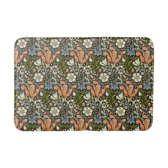 William Morris Compton Floral Art Nouveau-mönster Badrumsmatta (Framsidan)