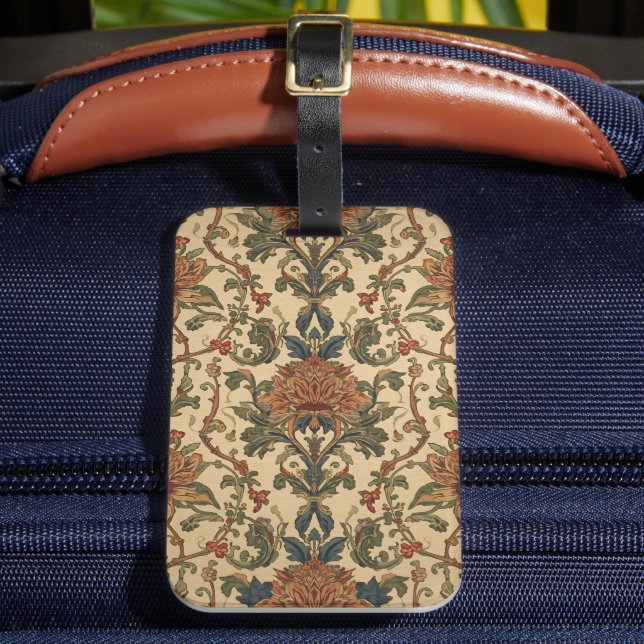 William Morris Compton Floral Art Nouveau-mönster Bagagebricka (Framsida Insitu 2)