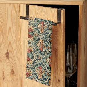 William Morris Compton Floral Art Nouveau-mönster Kökshandduk