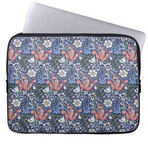 William Morris Compton Floral Art Nouveau-mönster Laptop Fodral