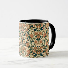 William Morris Compton Floral Art Nouveau Pattern Mugg