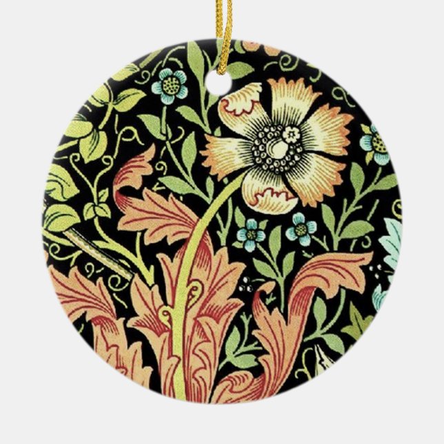 William Morris Compton Tapet Classic Julgransprydnad Keramik (Framsidan)