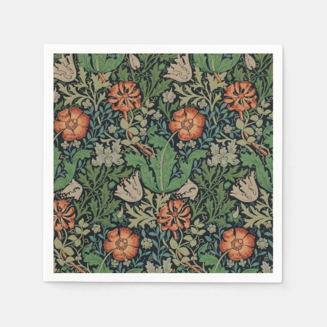 William Morris Compton Tapet Classic Pappersservett (Framsidan)