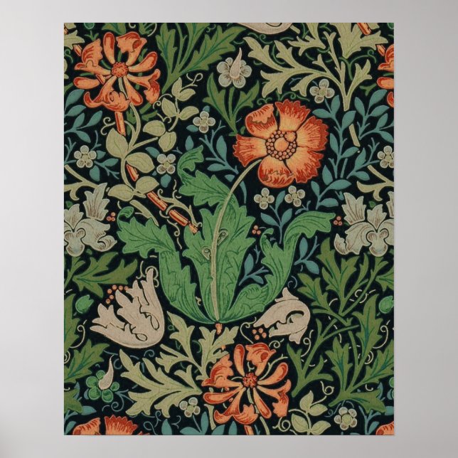 William Morris Compton Tapet Classic Poster (Framsidan)