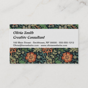 William Morris Compton Tapet Classic Visitkort