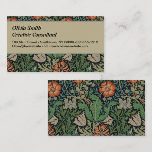William Morris Compton Tapet Classic Visitkort